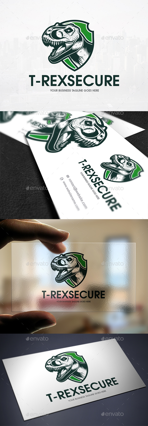 T-Rex Secure Logo Template - Animals Logo Templates