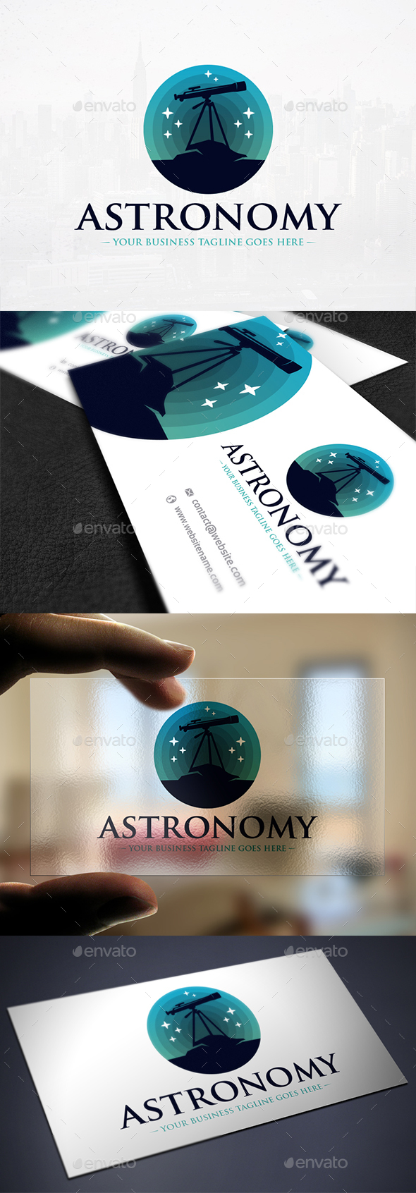 Astronomy Night Logo Template - Objects Logo Templates