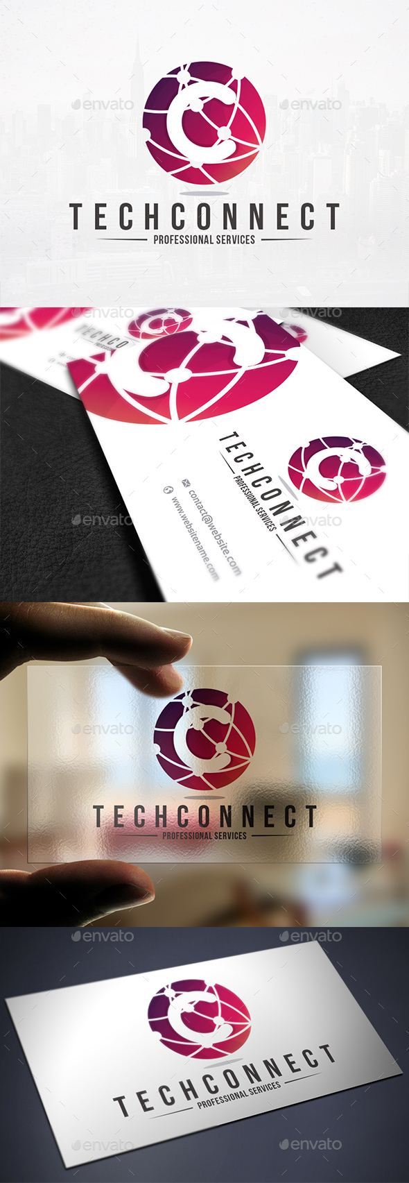 Tech Connect Logo Template - Letters Logo Templates