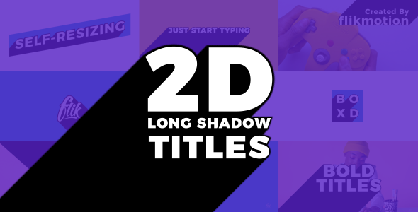 Long Shadow Titles - VideoHive 21340659