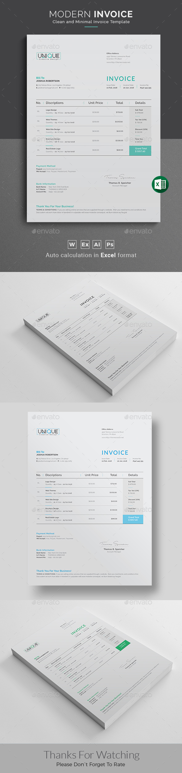 Invoice - Proposals & Invoices Stationery
