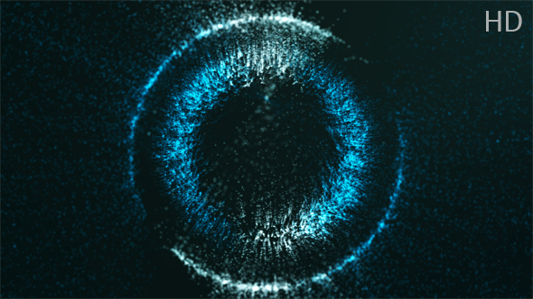 Abstract Particle Loading Circle Background Loop