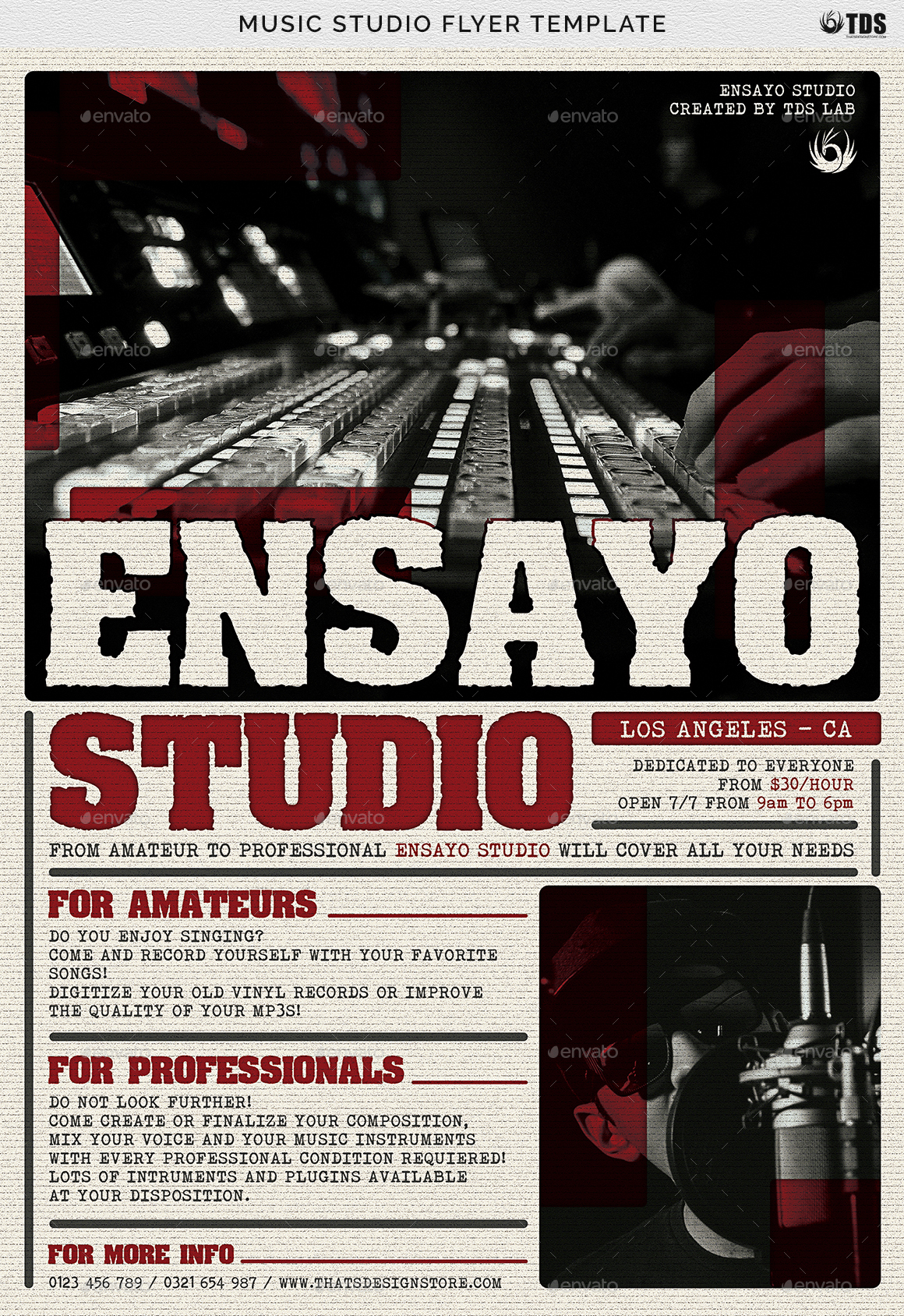 music studio flyer template mabel mobeetel co