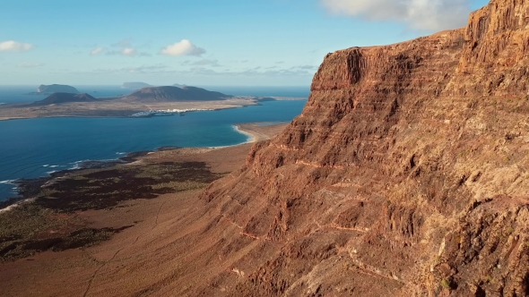Aerial View From Mirador De Guinate Viewpoint, Lanzarote, Canary Islands alt