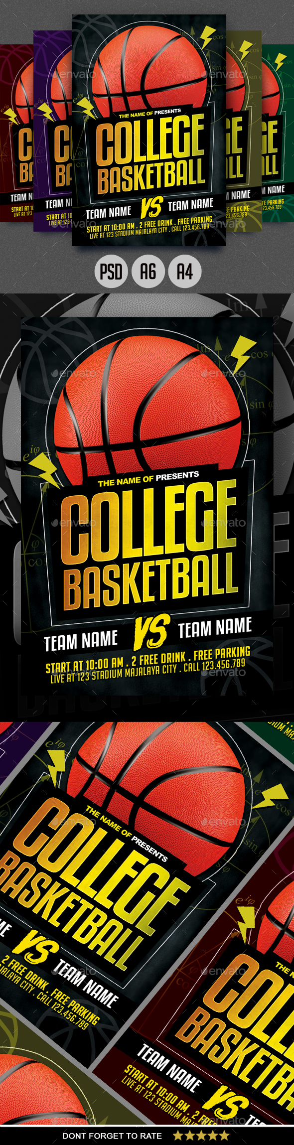 College Basketball Flyer - Sports Events