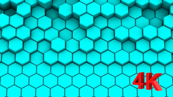 Hexagons Form A Wave alt