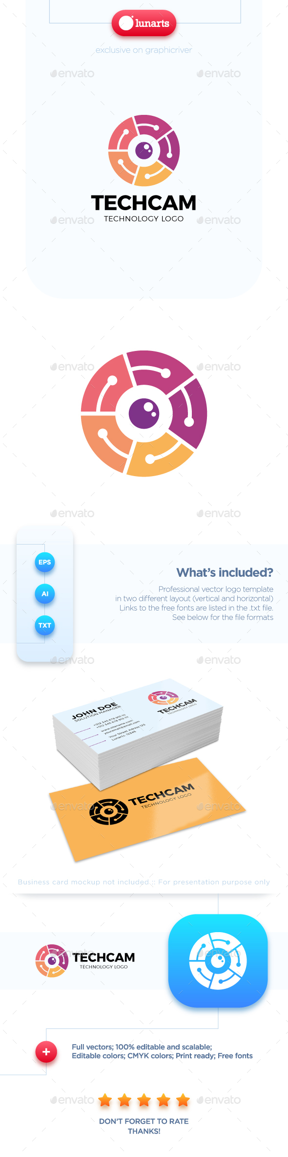 Circle Camera Logo - Symbols Logo Templates
