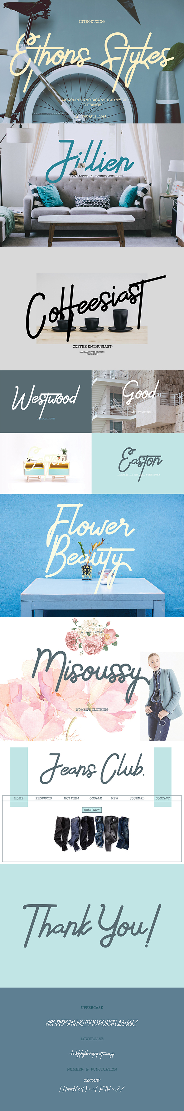 Ethons Styles - Script Fonts