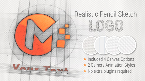 Pencil Sketch Logo By Guna2d Videohive
