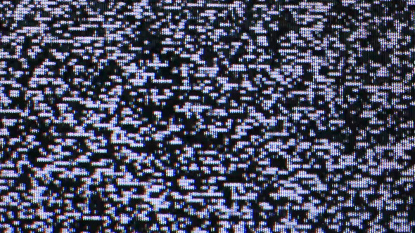 TV Screen with White Noise