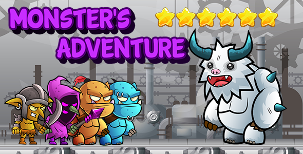 Monster's Adventure -Eclipse and Android Studio -ADMOB -Share and Review Buttons - CodeCanyon Item for Sale