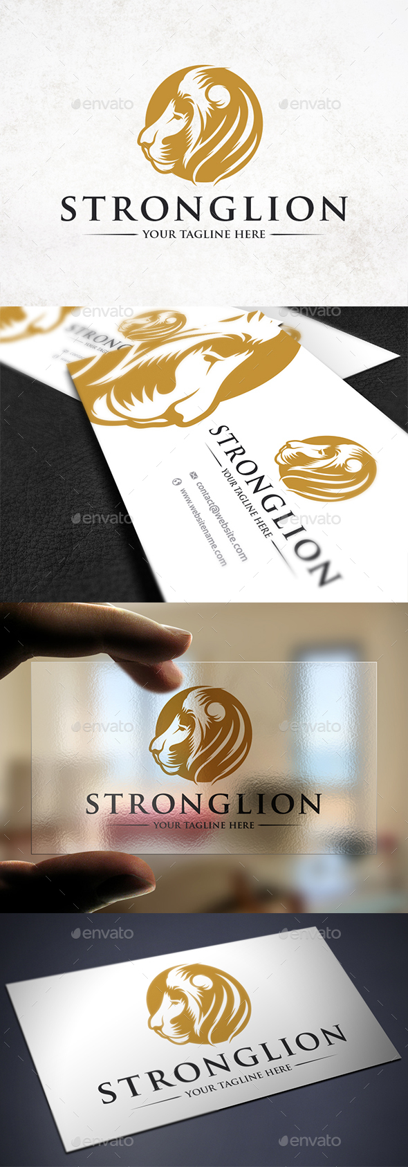 Circle Lion Head Logo - Animals Logo Templates
