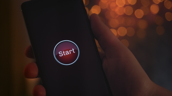 Pressing Start Button on the Smartphone