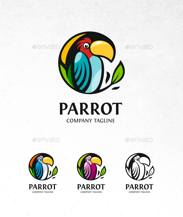 Parrot Logo - Animals Logo Templates