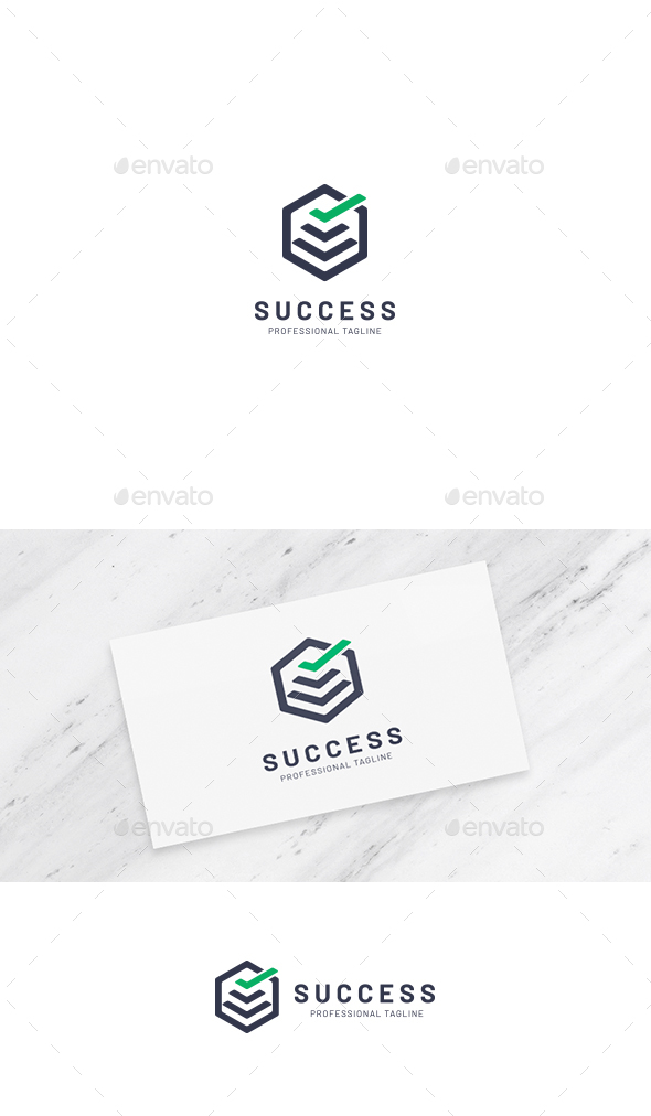 Success Hexagon - Symbols Logo Templates