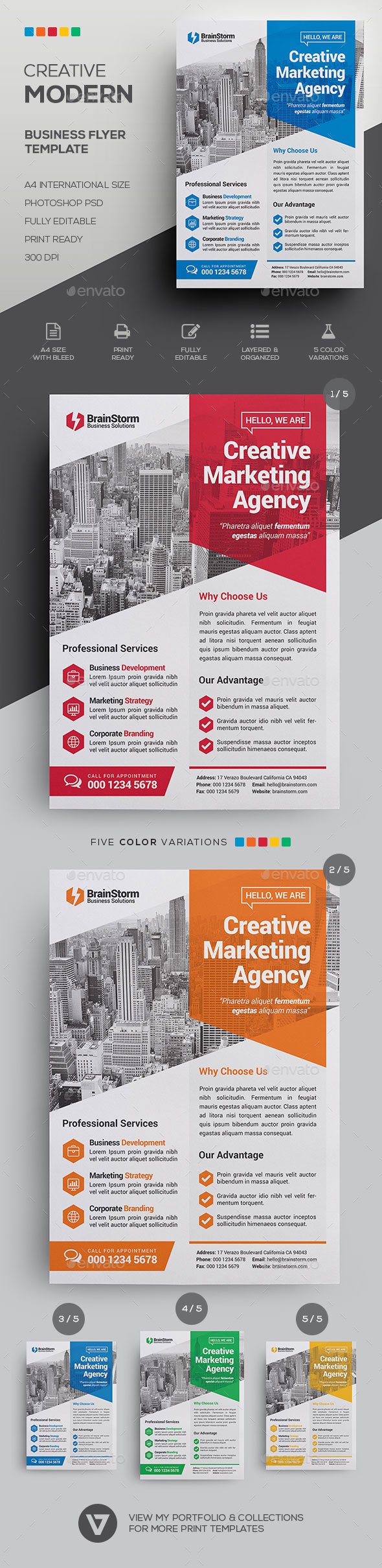 Corporate Business Flyer Template - Corporate Flyers