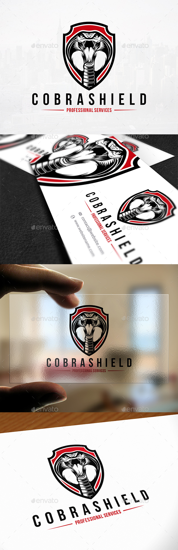 Cobra Shield Logo Template - Animals Logo Templates
