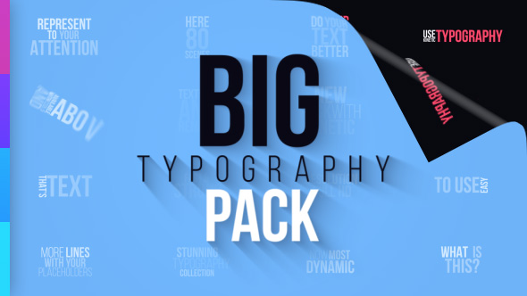 Big Typography Pack - VideoHive 21348986