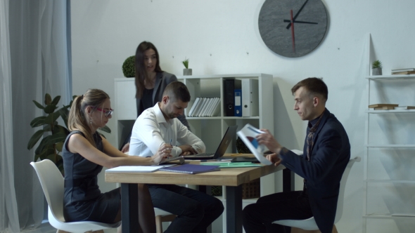 Furious Boss Scolding Workers for Bad Work Result alt