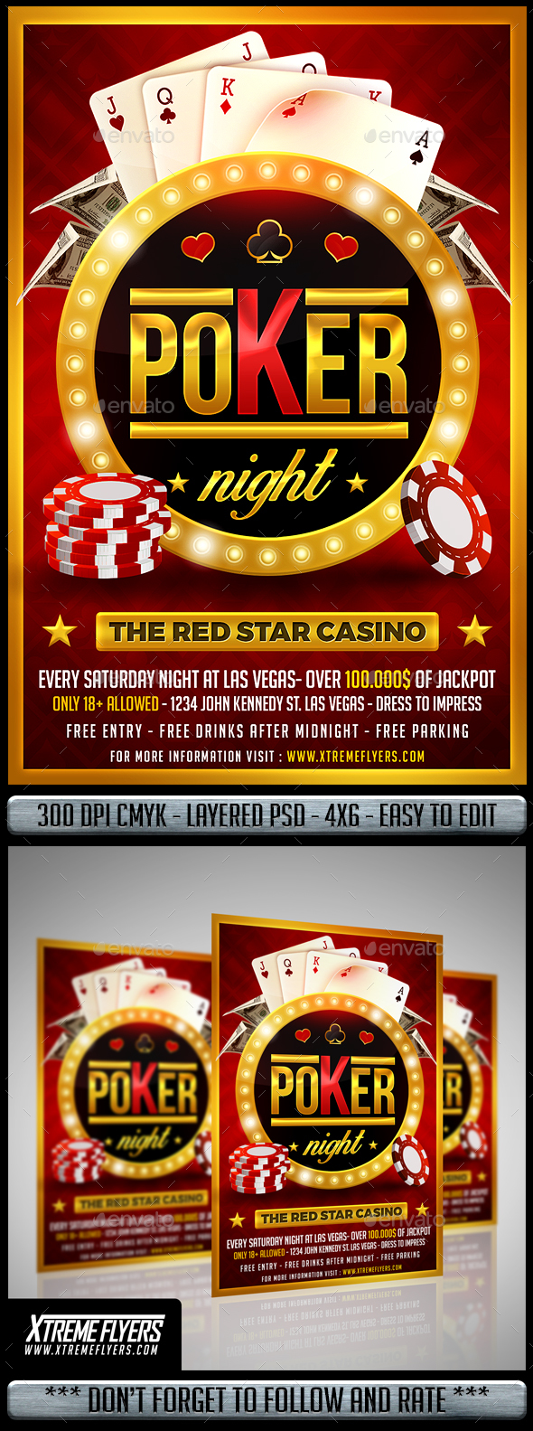 Poker Night Flyer - Events Flyers