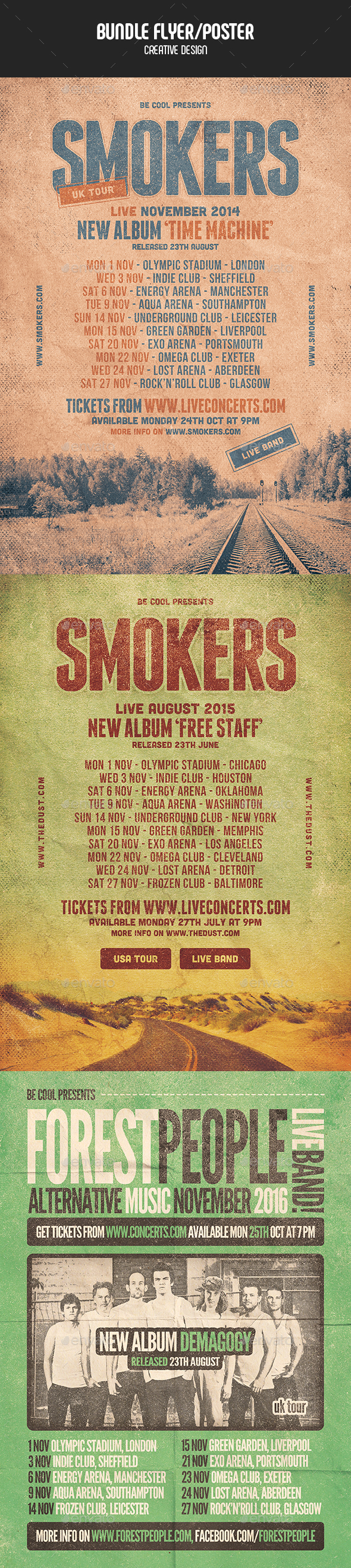 Flyer/Poster - Bundle - Concerts Events
