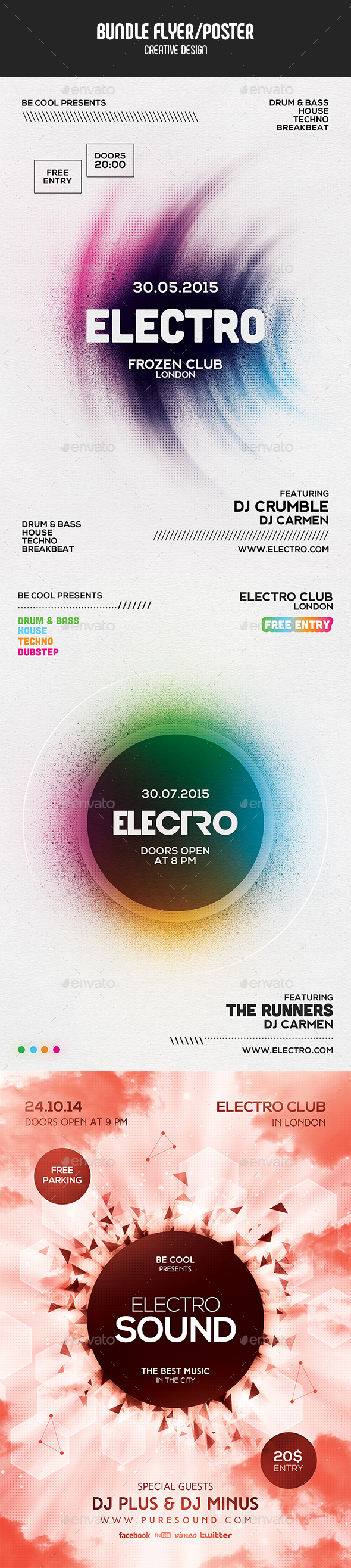 Flyer/Poster - Bundle - Clubs & Parties Events