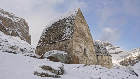 Ancient Dolmen in Winter