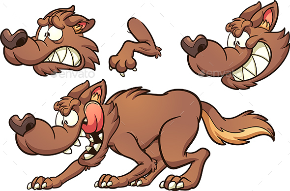 Cartoon Wolf - Animals Characters