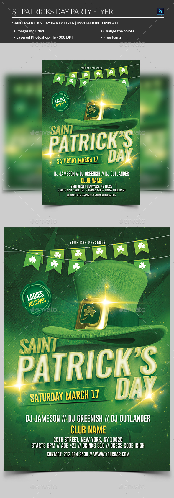St Patricks Day Flyer - Events Flyers