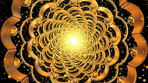 Gold Tunnel Loop Background alt