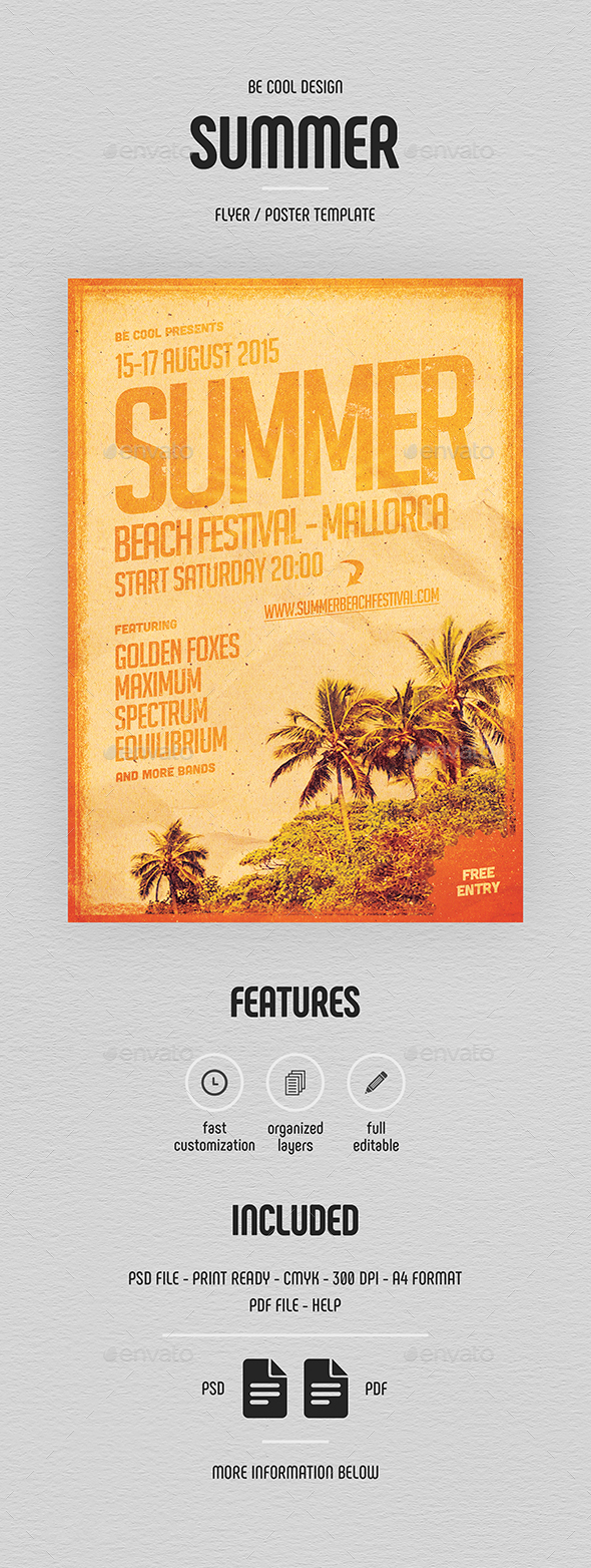 Summer Flyer/Poster - Concerts Events