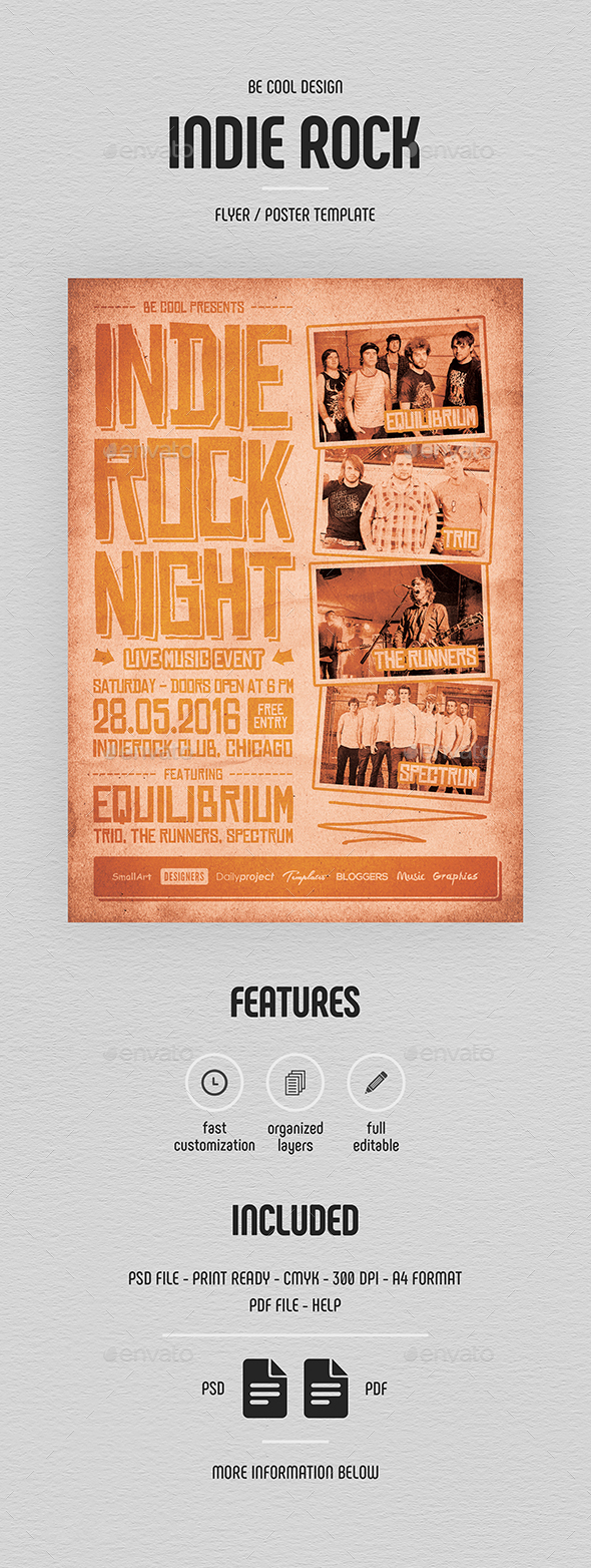 Indie Flyer/Poster - Concerts Events
