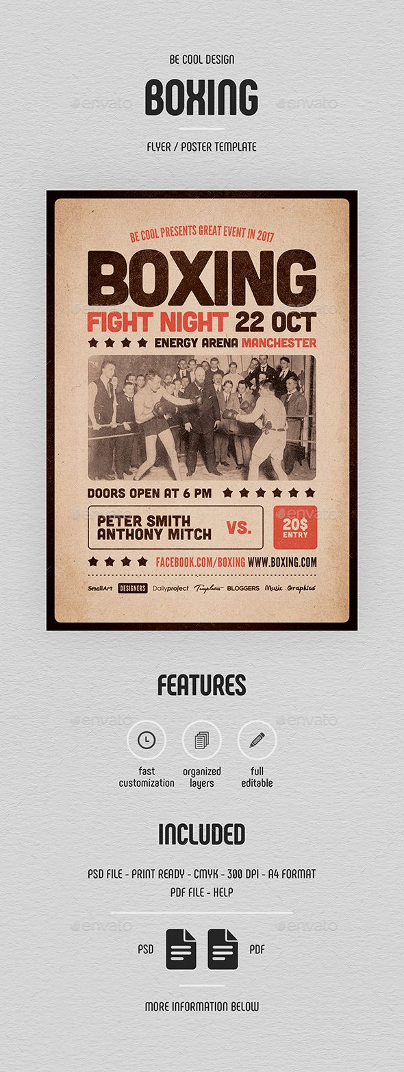 Boxing Flyer / Poster - Sports Events