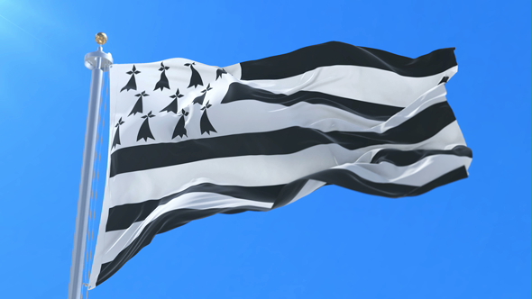 Brittany Flag Waving, Motion Graphics | VideoHive