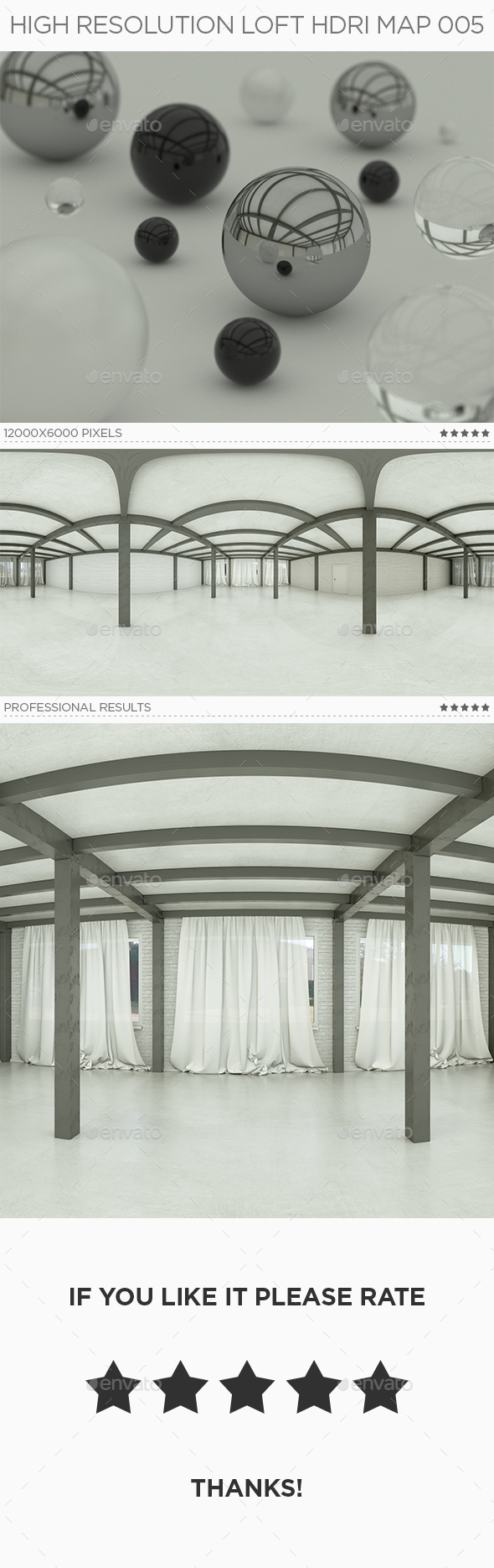 High Resolution Loft HDRi Map 005 - 3DOcean Item for Sale