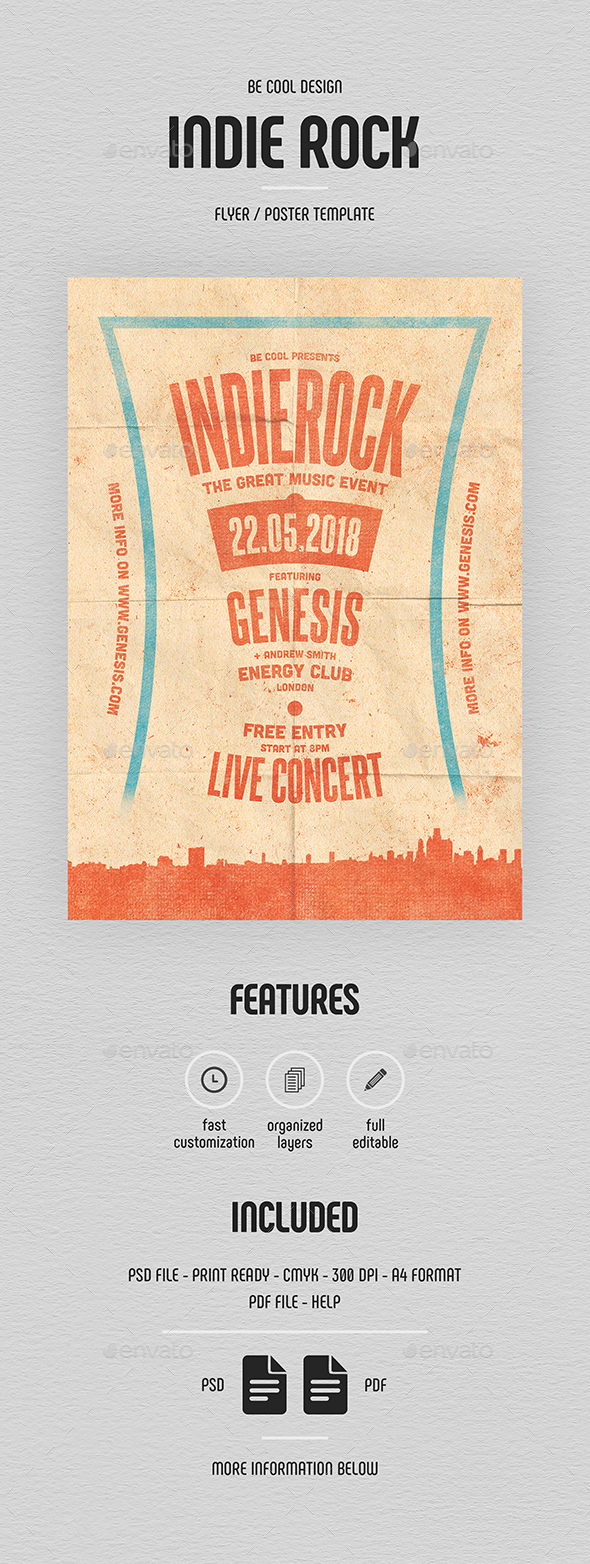 Indie Flyer/Poster - Concerts Events