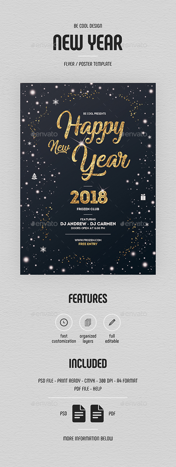 New Year Flyer/Poster - Holidays Events