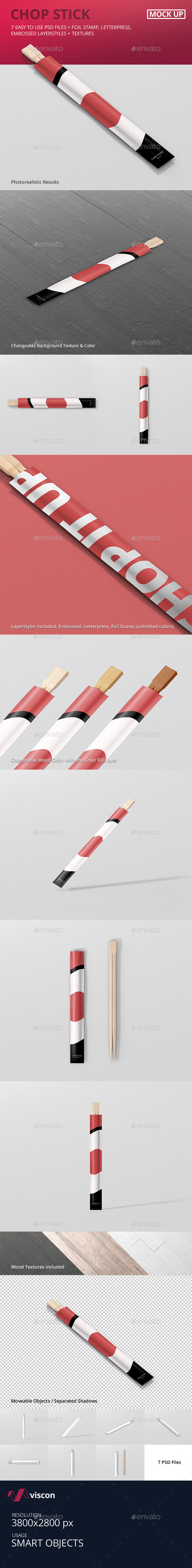 Download Chopsticks Mockup by visconbiz | GraphicRiver