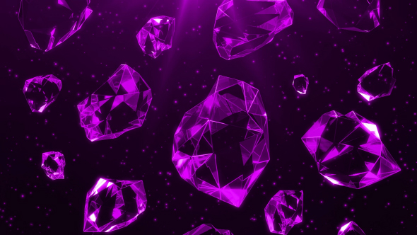 Purple Crystals, Motion Graphics | VideoHive