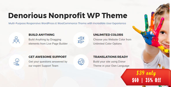 Denorious | Nonprofit and Political WordPress Theme - Nonprofit WordPress