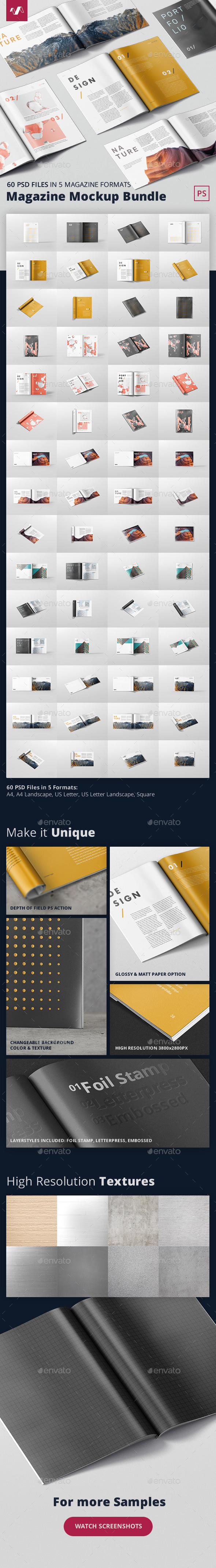 Magazine Mockup Bundle - Magazines Print