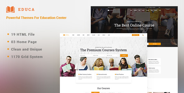 EDUCA | Multiconcept Education & Courses HTML Template