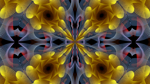 MultiColored Abstract Glowing Flower Kaleido Plexus Backgrounds