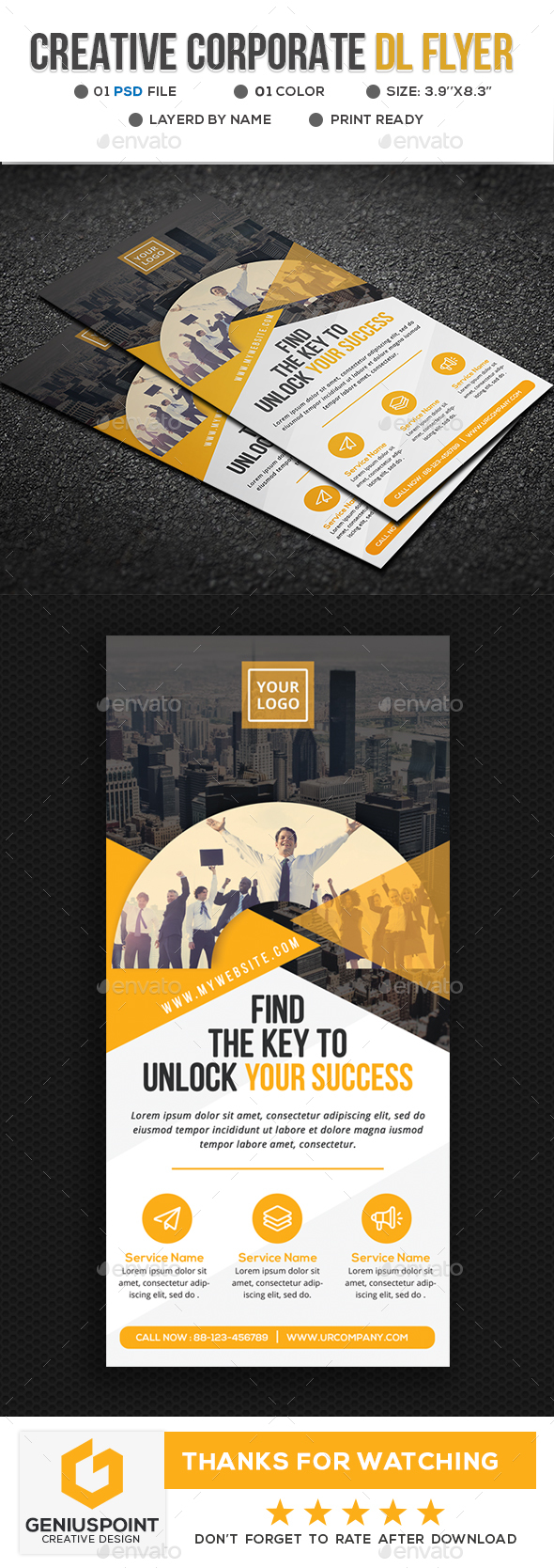 Creative DL Flyer - Corporate Flyers
