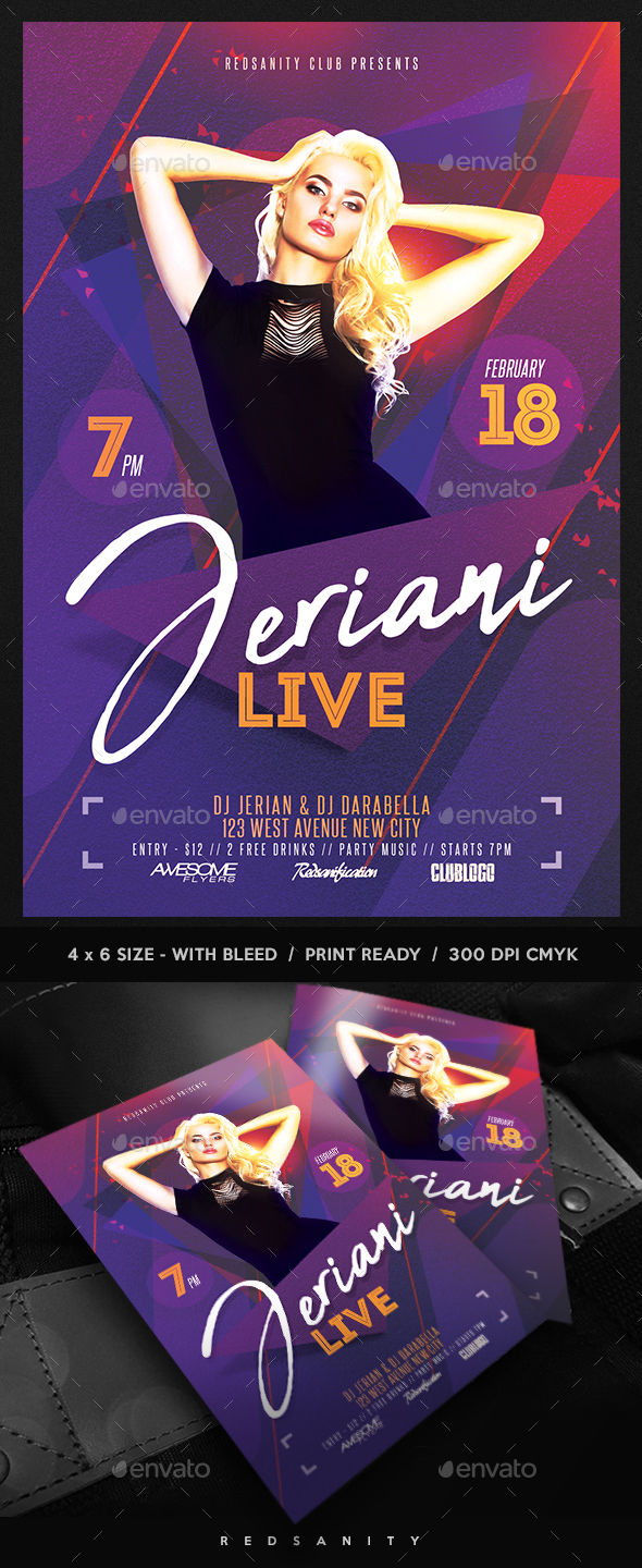 Guest DJ / Artist Flyer - Clubs & Parties Events