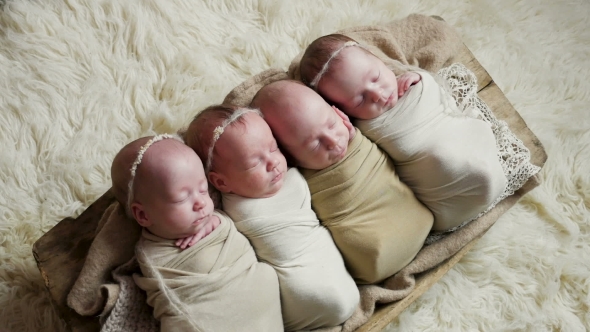 Four Children Are in a Comfortable Place