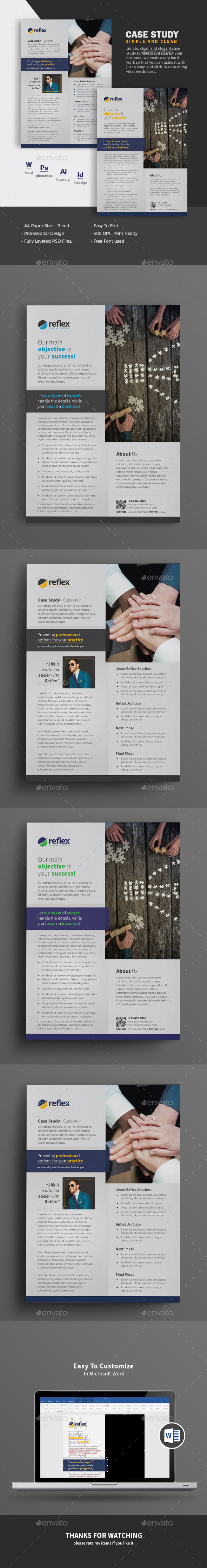 Case Study Template | Flyer - Newsletters Print Templates