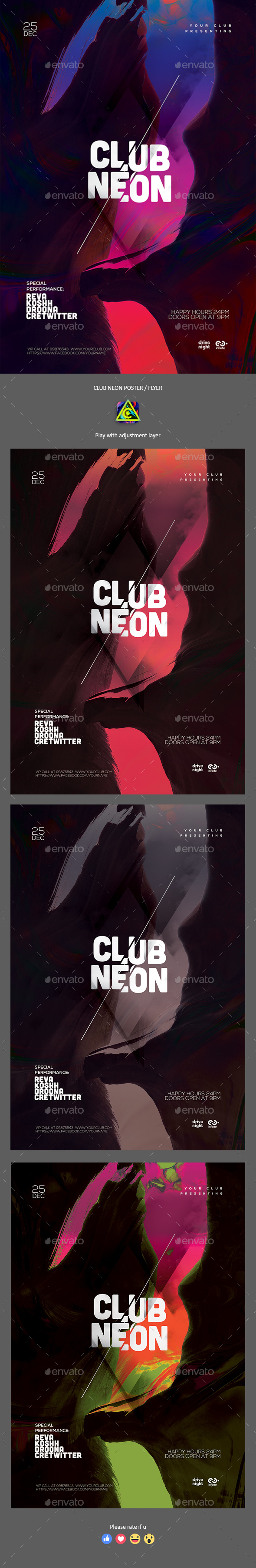 Club Night Party Poster / Flyer - Clubs & Parties Events