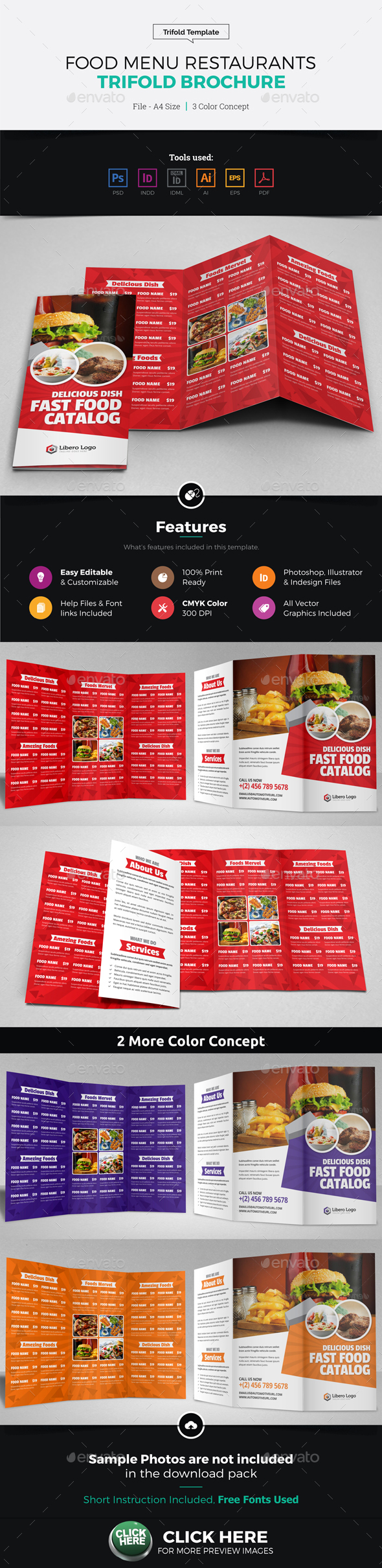 restaurants brochures