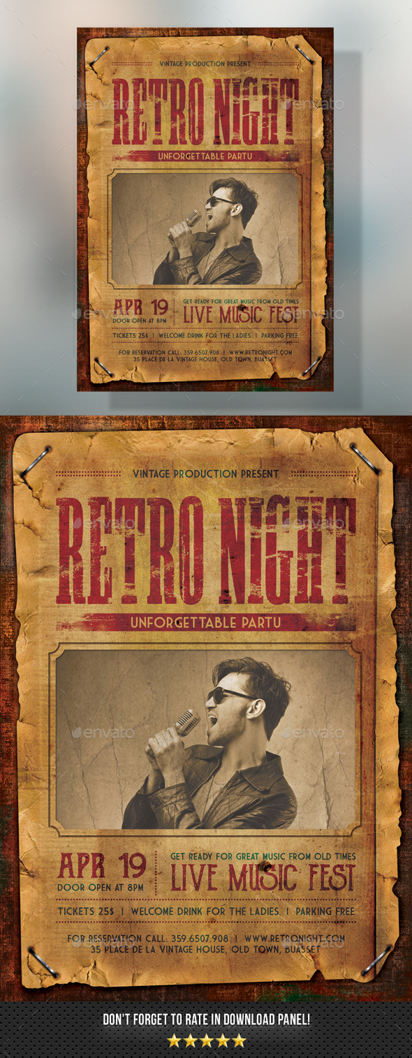 Retro Flyer - Events Flyers